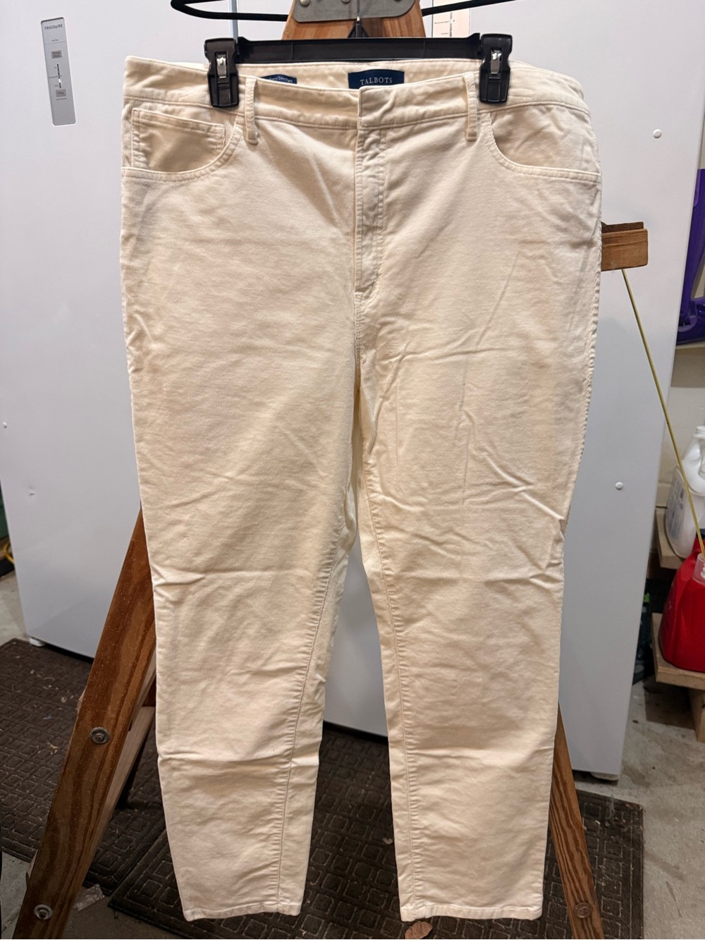 Talbots Off-White Straight-Leg Women's Jeans
